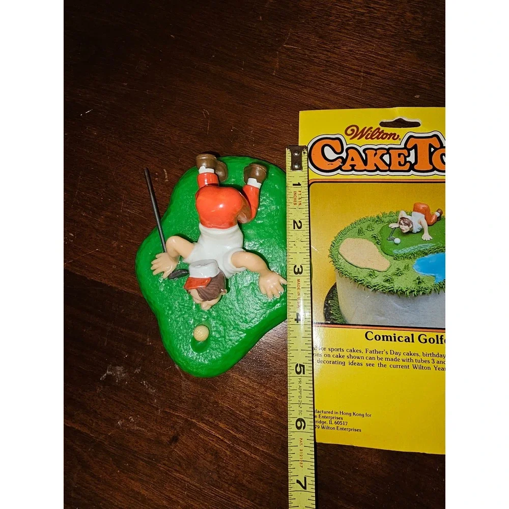Vintage Wilton Cake Tops Comical Golfer Cake Topper Decoration 1979